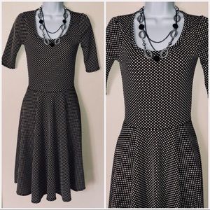 LuLaRoe Nicole Polka Dot Dress